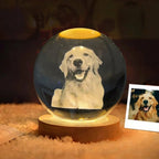 3D Customized Crystal Sphere | Premium LED Night Light