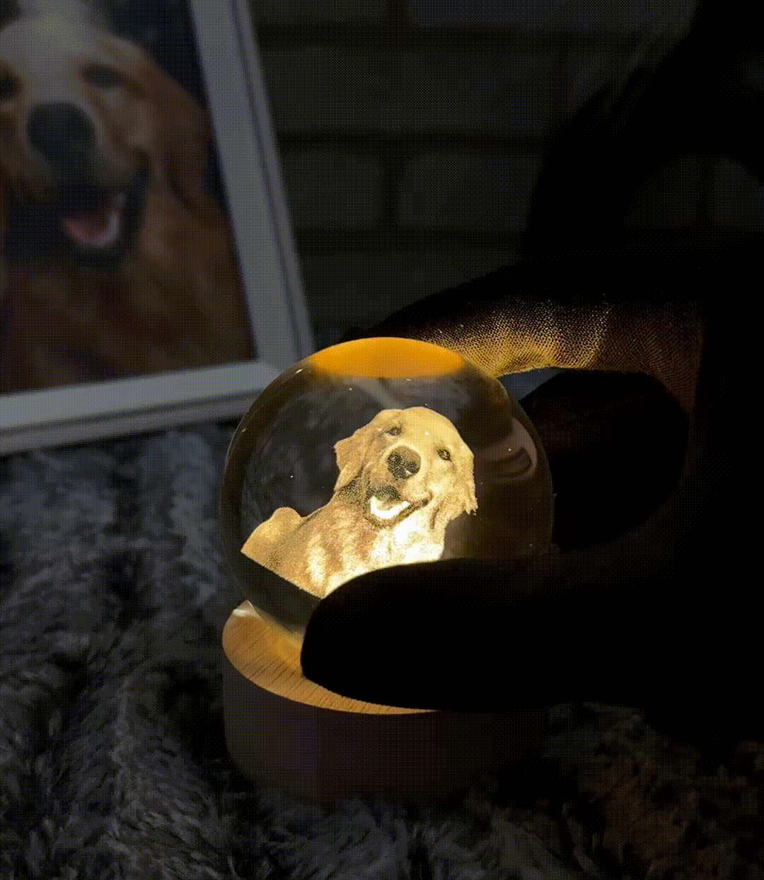 3D Customized Crystal Sphere | Premium LED Night Light