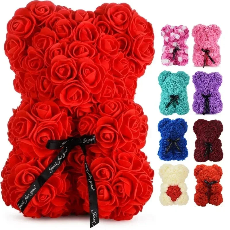 Handcrafted Eternal Rose Teddy Bear| Perfect Gift