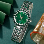Luxury Women's Quartz Watch & Heart Rhinestone Jewellery Set