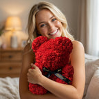 Handcrafted Eternal Rose Teddy Bear| Perfect Gift