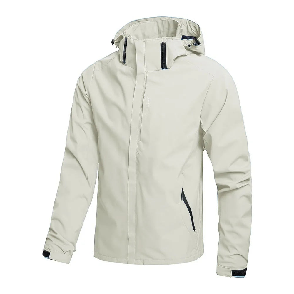 Men's Outdoor Waterproof Raincoat Lightweight Raincoat with Hood streetwear Hiking Windproof Jacket Climbing Outdoor Jackets