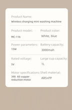 AliSolve™ Portable Mini Washer | Compact Ultrasonic Clothes Cleaner