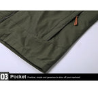 Windbreaker Men Tactical Jacket Waterproof Outdoor Hooded Coat Sports Military Field Climbing Thin Outwear Streetwear Coat