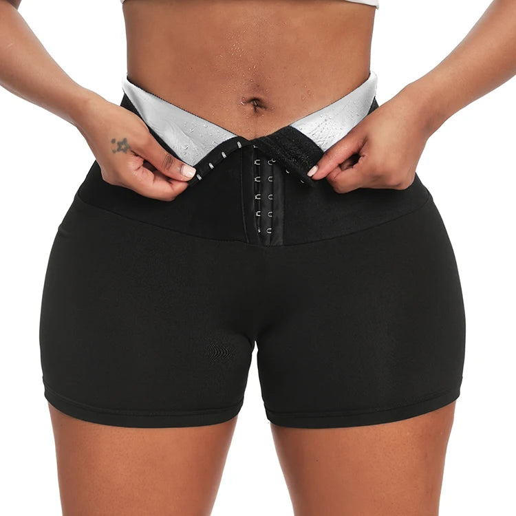 AliSolve™ Thermo-Sweat Sauna Shorts | High-Performance Body Shape