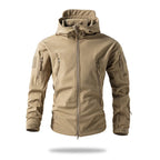 Lurker Shark Skin Soft Shell Tactical Jacket Men Waterproof Fleece Hooded Coat Hunt Clothes Autumn New Outdoor Camouflage Jacket