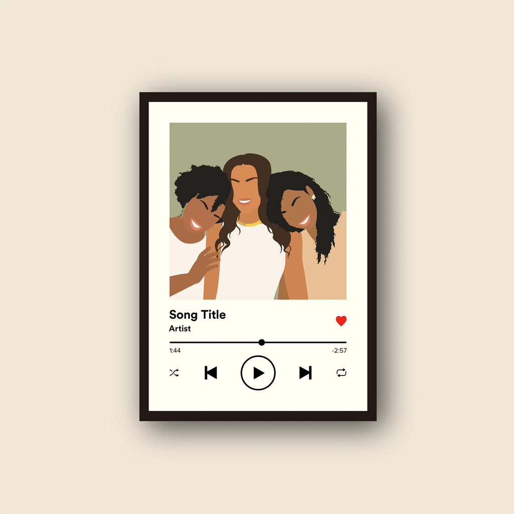 Personalised Song Album Cover Print | Custom Music Poster