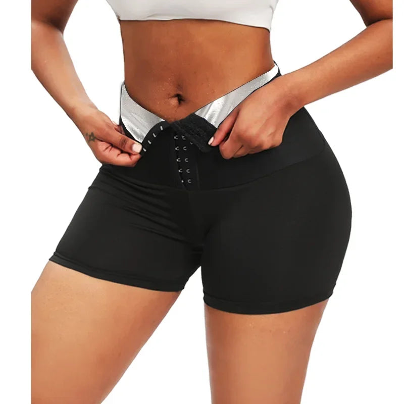 AliSolve™ Thermo-Sweat Sauna Shorts | High-Performance Body Shape