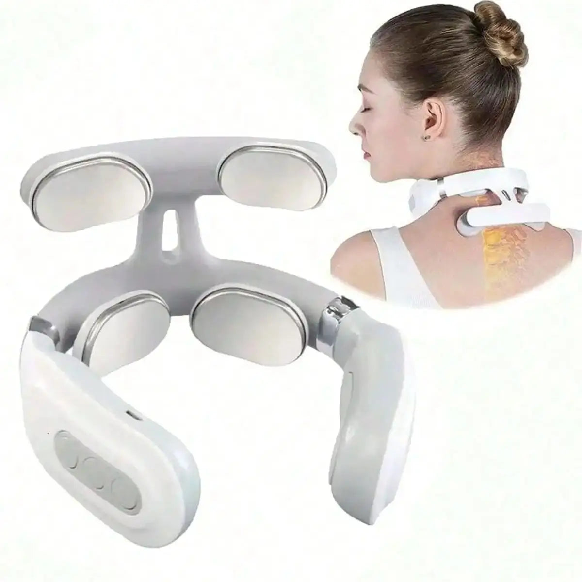 AliSolve™ Pulse-Relief Neck Massager | Cordless Thermal Body Care