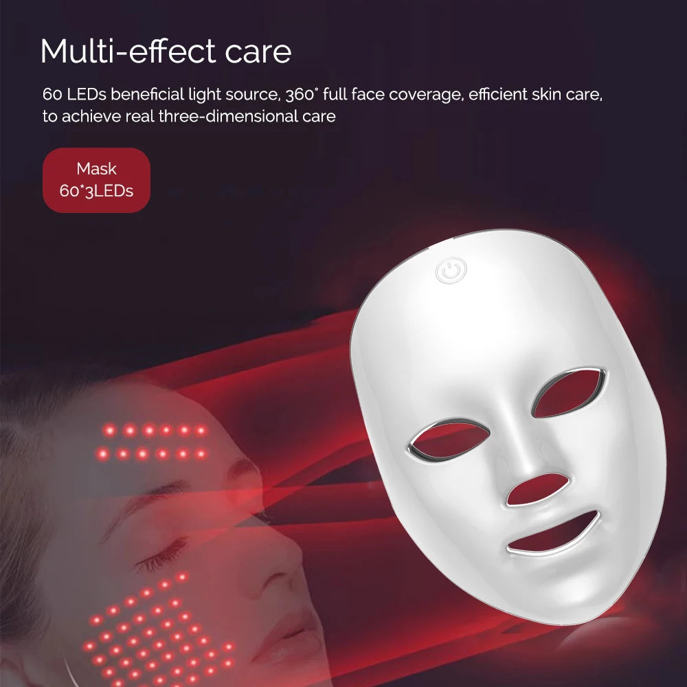AliSolve™ 7-Colour LED Facial Mask | Advanced Photon Skincare Device