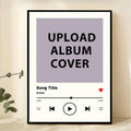 Personalised Song Album Cover Print | Custom Music Poster