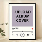 Personalised Song Album Cover Print | Custom Music Poster