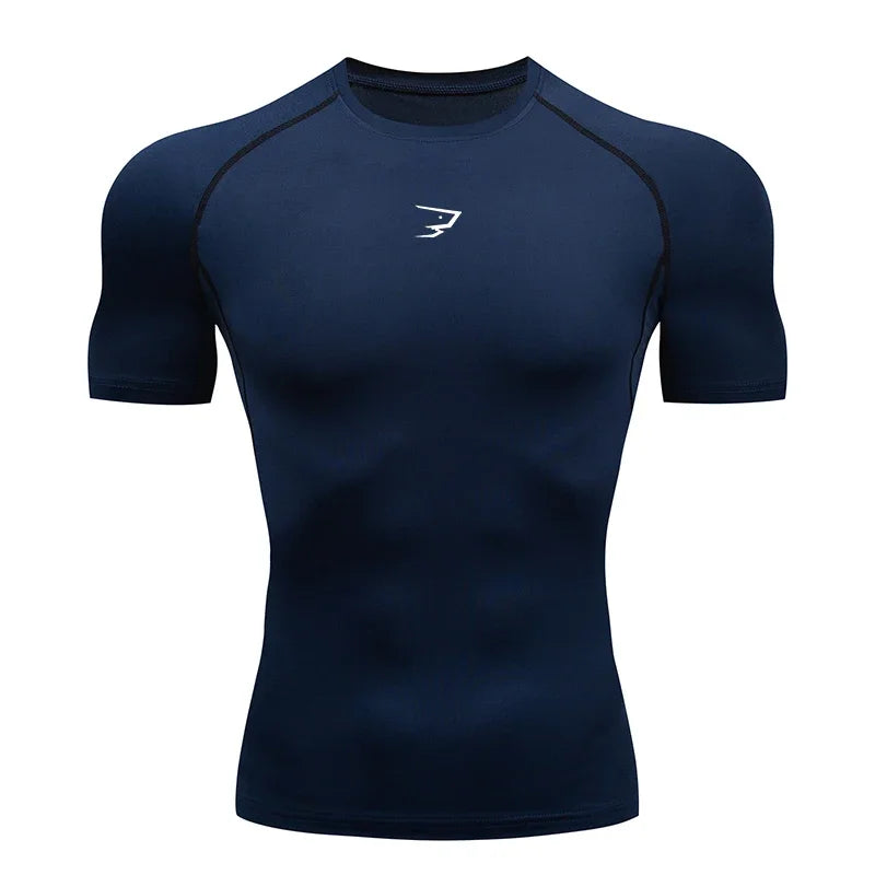 AliSolve™ Core-Tech Compression Shirt | Men's Athletic Fitness Tee