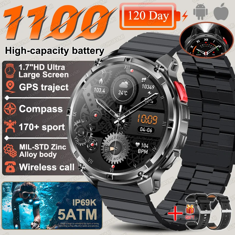 T-Rex3 Pro Military Smartwatch