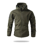 Lurker Shark Skin Soft Shell Tactical Jacket Men Waterproof Fleece Hooded Coat Hunt Clothes Autumn New Outdoor Camouflage Jacket