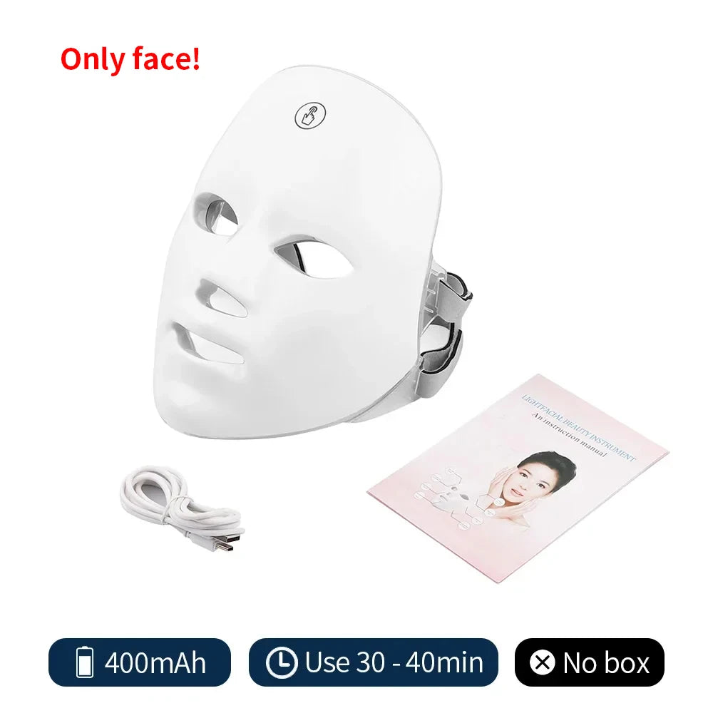 AliSolve™ 7-Colour LED Facial Mask | Advanced Photon Skincare Device