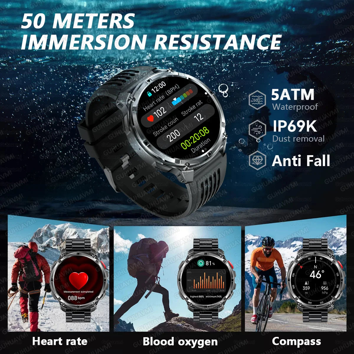 T-Rex3 Pro Military Smartwatch