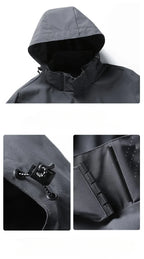 Men's Outdoor Waterproof Raincoat Lightweight Raincoat with Hood streetwear Hiking Windproof Jacket Climbing Outdoor Jackets