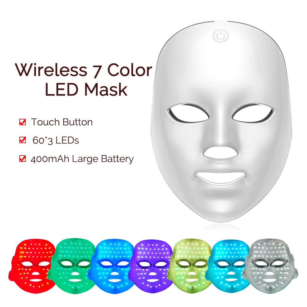 AliSolve™ 7-Colour LED Facial Mask | Advanced Photon Skincare Device