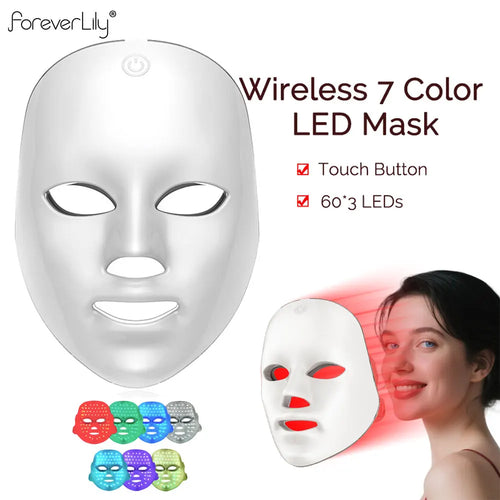 AliSolve™ 7-Colour LED Facial Mask | Advanced Photon Skincare Device