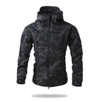 Lurker Shark Skin Soft Shell Tactical Jacket Men Waterproof Fleece Hooded Coat Hunt Clothes Autumn New Outdoor Camouflage Jacket