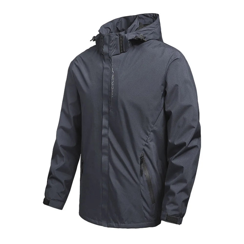 Men's Outdoor Waterproof Raincoat Lightweight Raincoat with Hood streetwear Hiking Windproof Jacket Climbing Outdoor Jackets