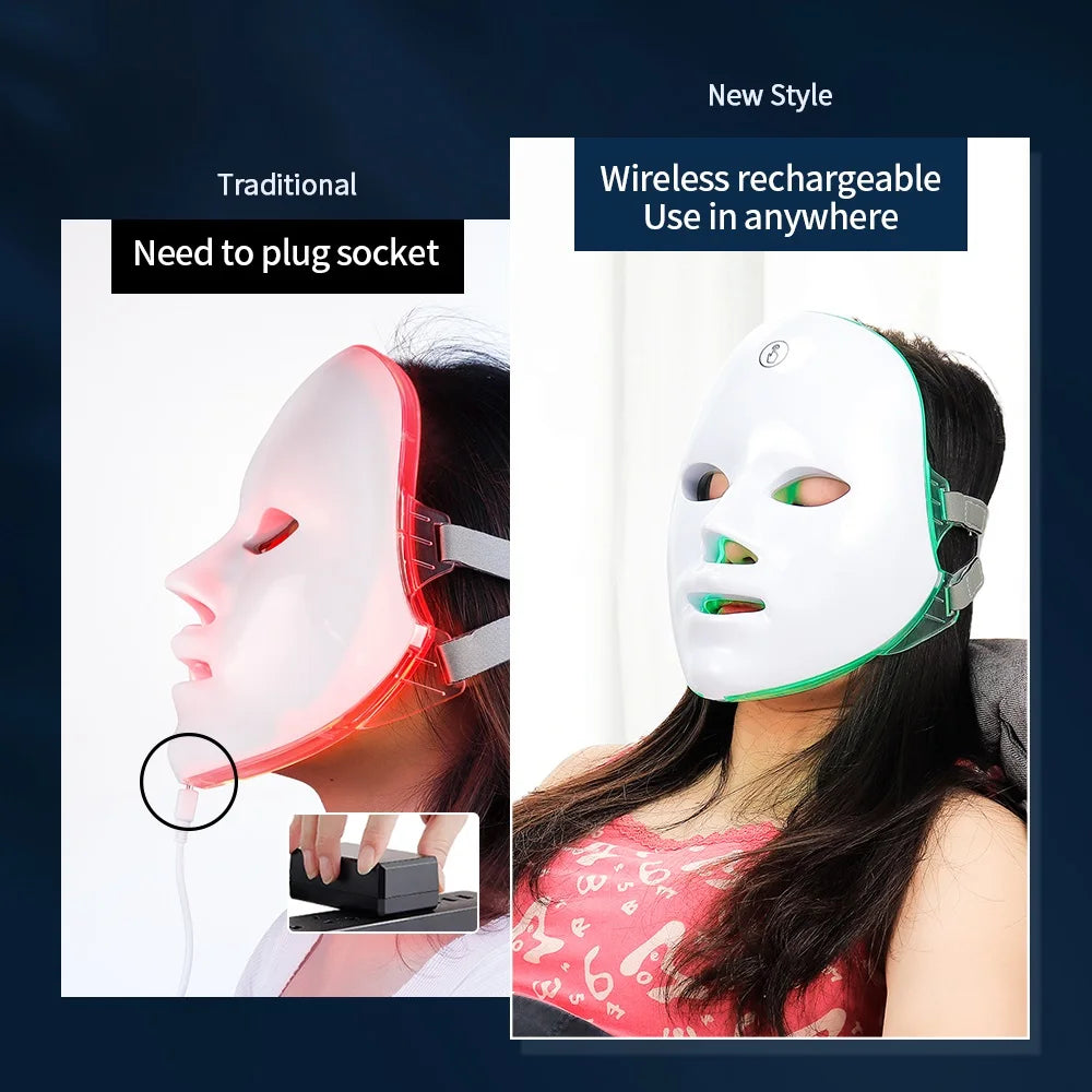 AliSolve™ 7-Colour LED Facial Mask | Advanced Photon Skincare Device