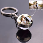 Personalised Double-Sided Luminous Photo Glass Ball Keychain