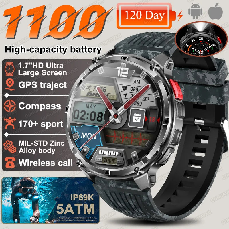 T-Rex3 Pro Military Smartwatch