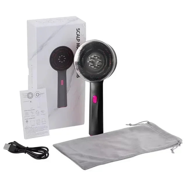 AliSolve™ 3-in-1 Red Light Scalp Massager | Professional Serum Comb