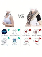 AliSolve™ Pulse-Relief Neck Massager | Cordless Thermal Body Care