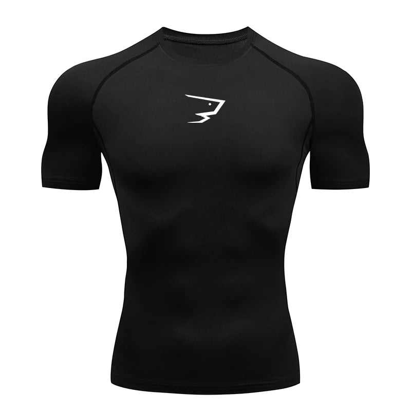 AliSolve™ Core-Tech Compression Shirt | Men's Athletic Fitness Tee