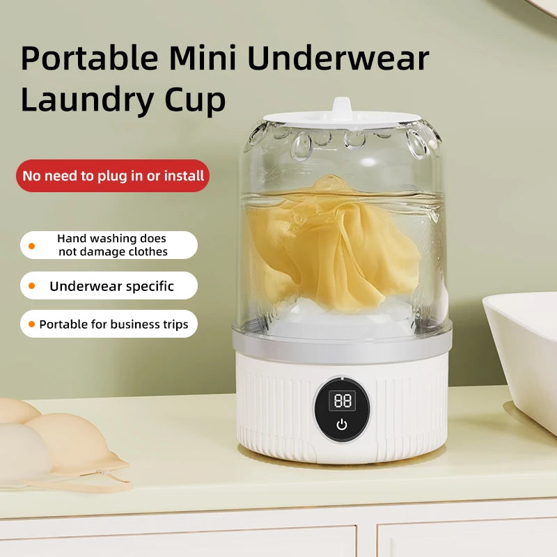 AliSolve™ Portable Mini Washer | Compact Ultrasonic Clothes Cleaner
