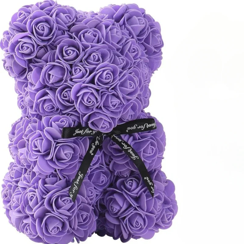Handcrafted Eternal Rose Teddy Bear| Perfect Gift