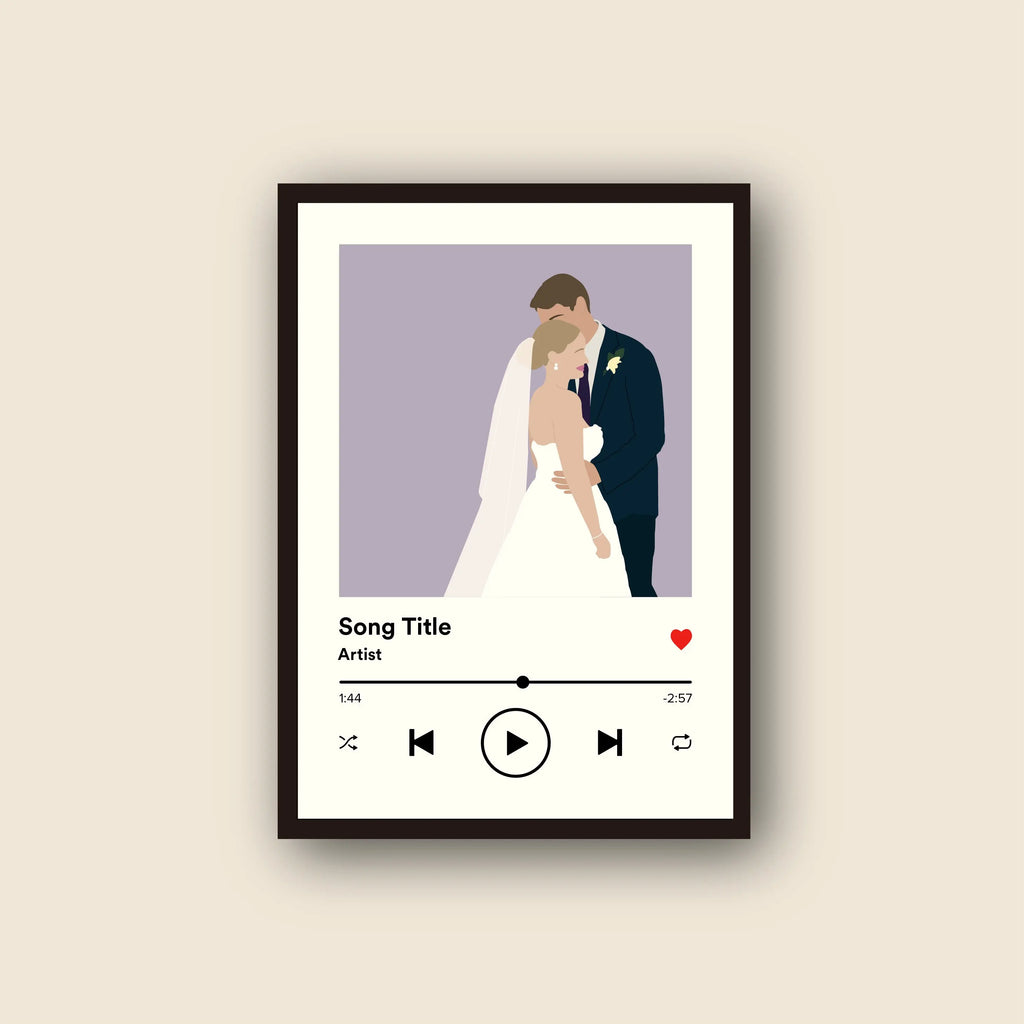 Personalised Song Album Cover Print | Custom Music Poster
