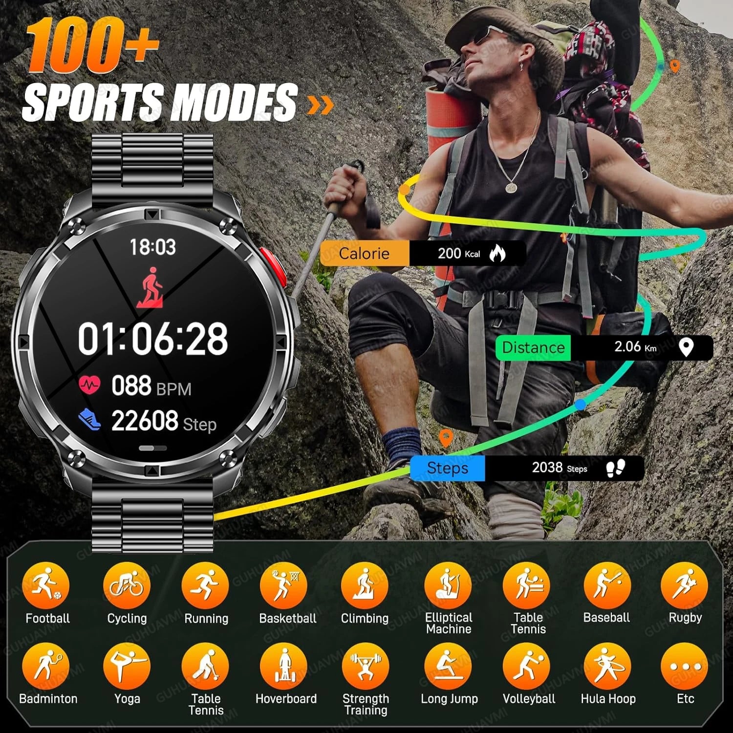 T-Rex3 Pro Military Smartwatch