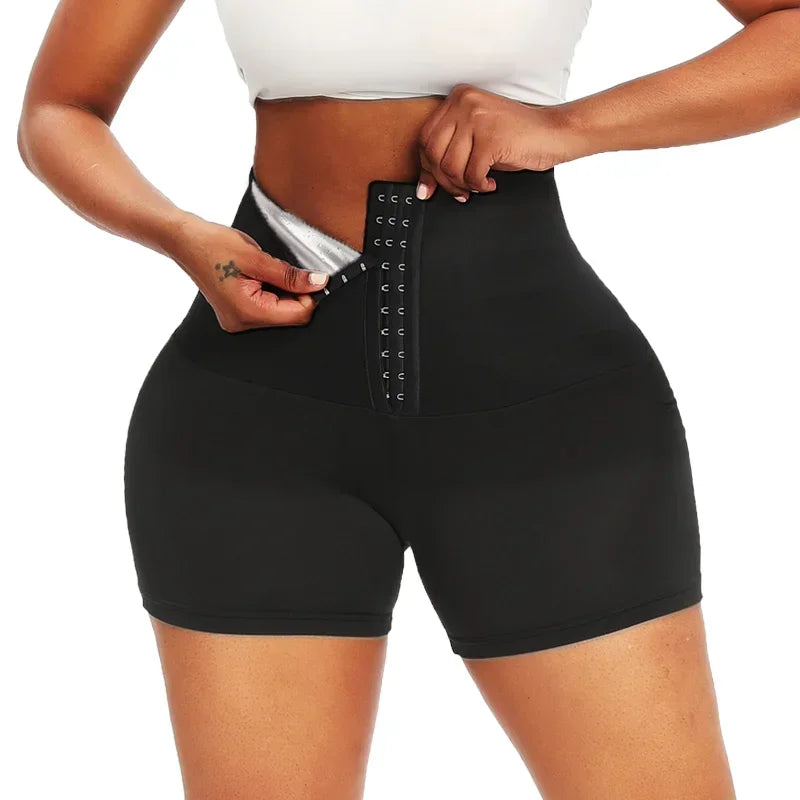 AliSolve™ Thermo-Sweat Sauna Shorts | High-Performance Body Shape