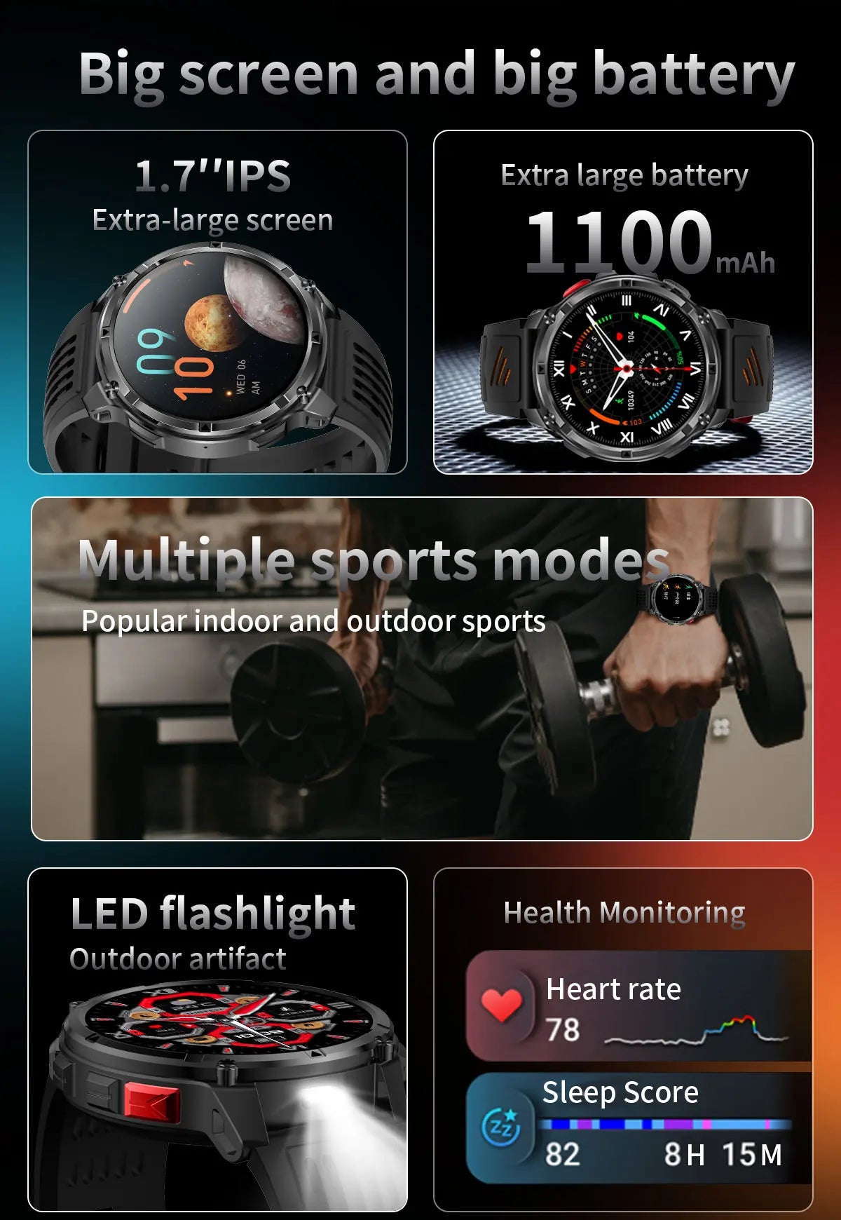 T-Rex3 Pro Military Smartwatch