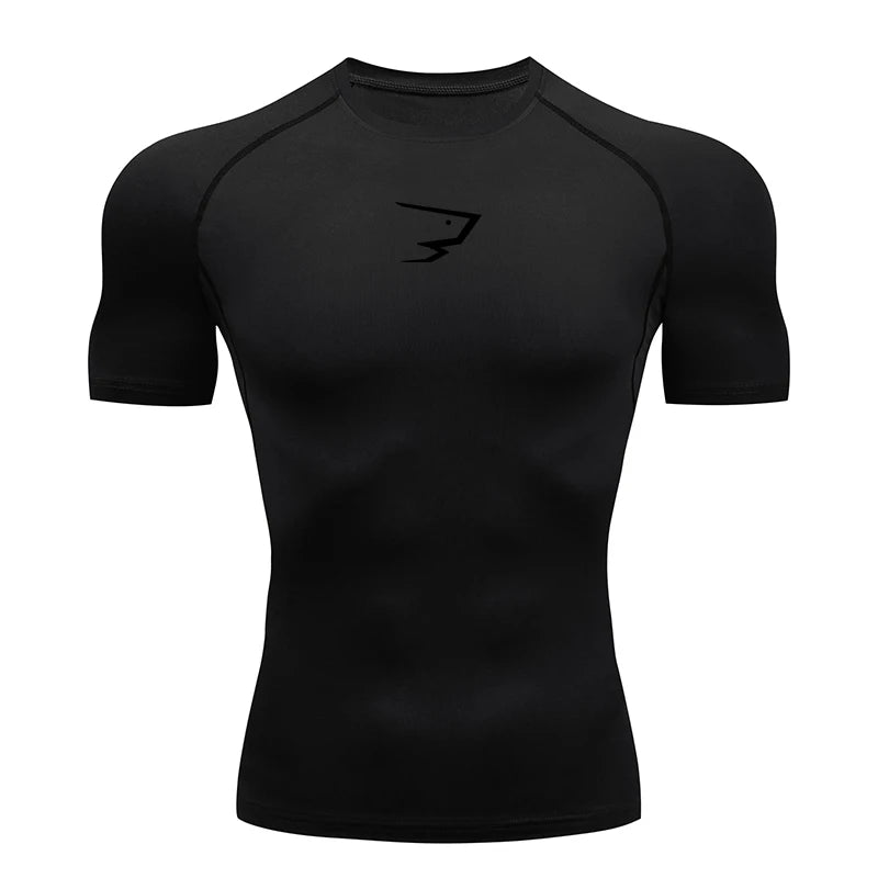 AliSolve™ Core-Tech Compression Shirt | Men's Athletic Fitness Tee