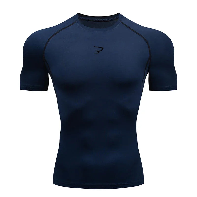 AliSolve™ Core-Tech Compression Shirt | Men's Athletic Fitness Tee