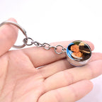 Personalised Double-Sided Luminous Photo Glass Ball Keychain