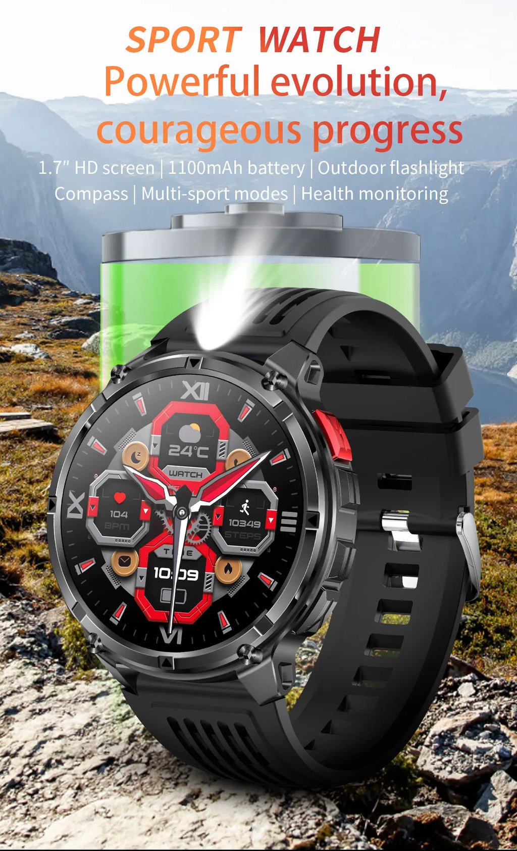 T-Rex3 Pro Military Smartwatch