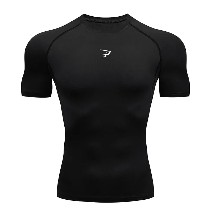 AliSolve™ Core-Tech Compression Shirt | Men's Athletic Fitness Tee