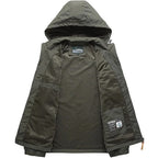 Windbreaker Men Tactical Jacket Waterproof Outdoor Hooded Coat Sports Military Field Climbing Thin Outwear Streetwear Coat
