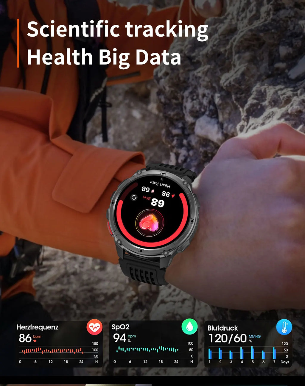 T-Rex3 Pro Military Smartwatch