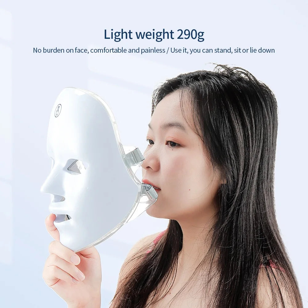AliSolve™ 7-Colour LED Facial Mask | Advanced Photon Skincare Device