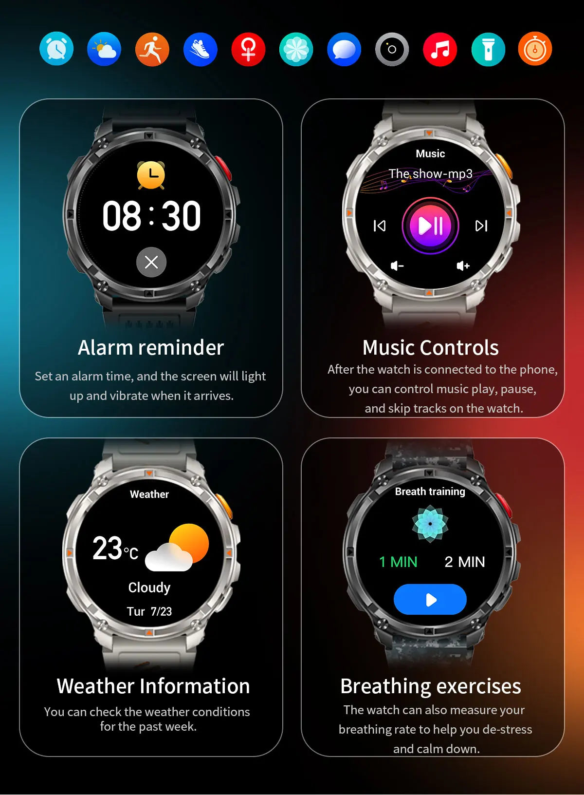 T-Rex3 Pro Military Smartwatch