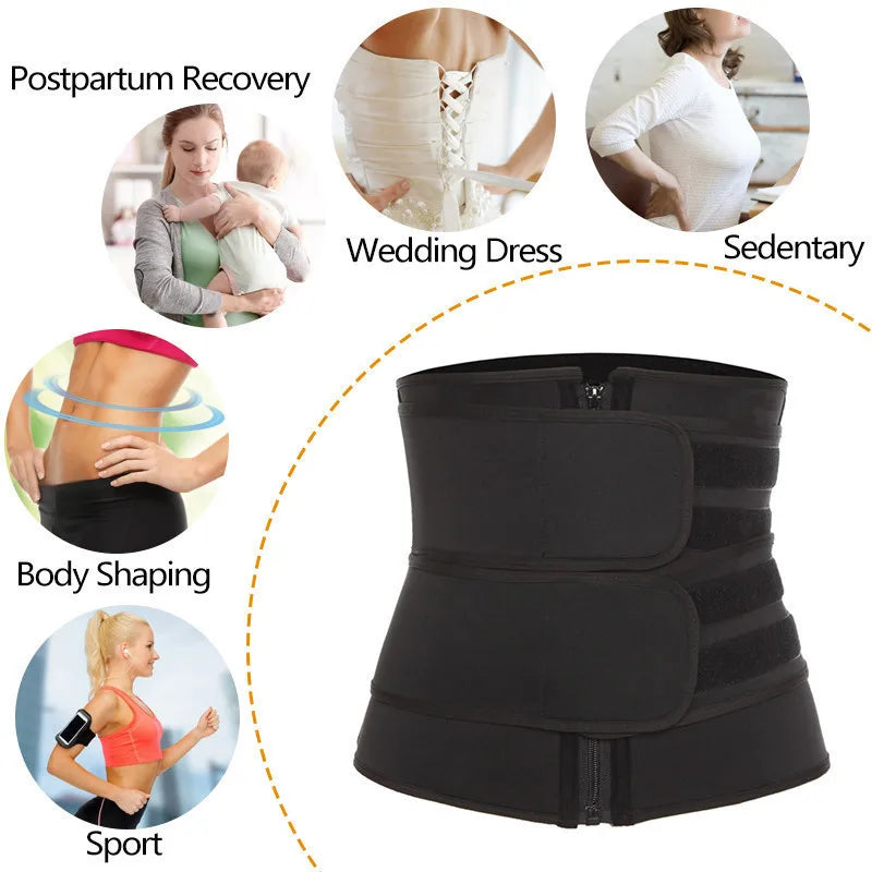 AliSolve™ Thermo-Core Waist Trainer | Heavy-Duty Posture Sweat Belt