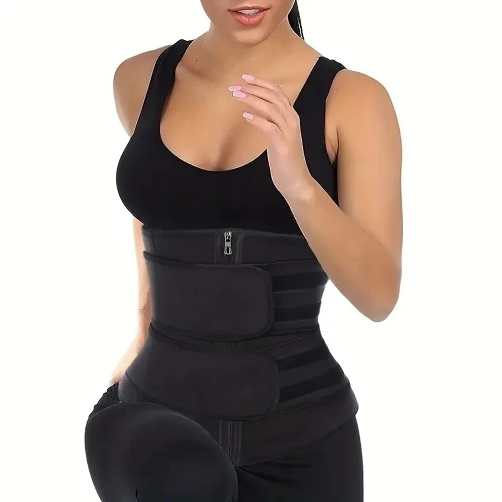 AliSolve™ Thermo-Core Waist Trainer | Heavy-Duty Posture Sweat Belt