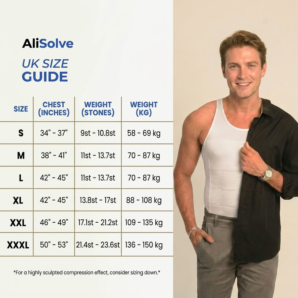 AliSolve™ Pro-Align Compression Vest | Men's Body Shaping Shirt